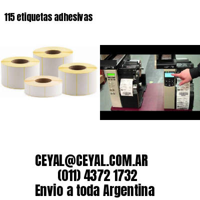 115 etiquetas adhesivas