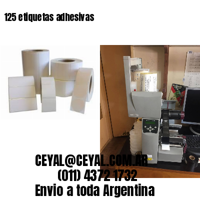 125 etiquetas adhesivas