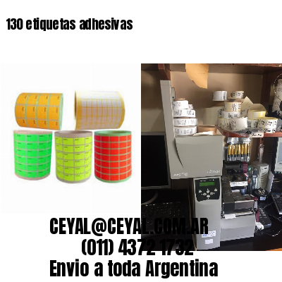 130 etiquetas adhesivas