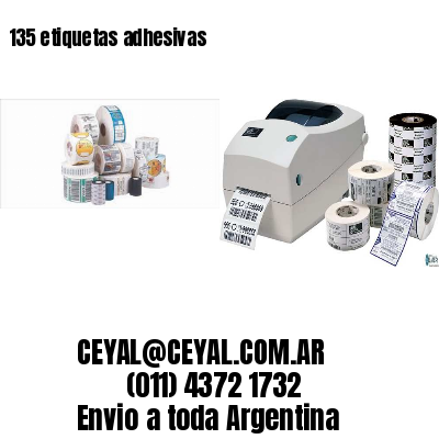 135 etiquetas adhesivas