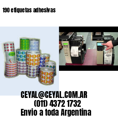 190 etiquetas adhesivas