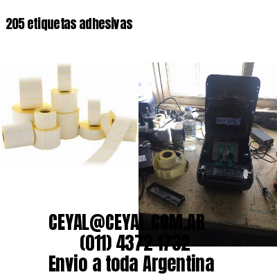 205 etiquetas adhesivas