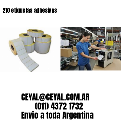 210 etiquetas adhesivas