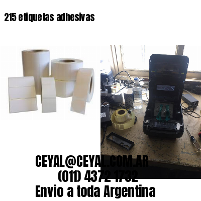 215 etiquetas adhesivas