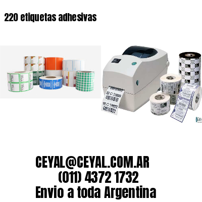 220 etiquetas adhesivas