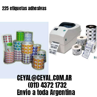 225 etiquetas adhesivas