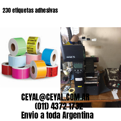 230 etiquetas adhesivas