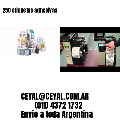 250 etiquetas adhesivas