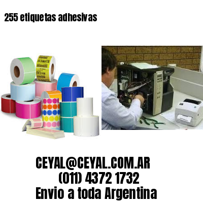 255 etiquetas adhesivas