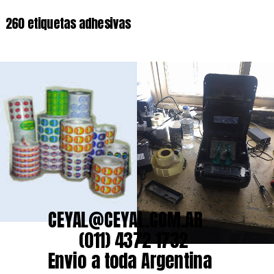260 etiquetas adhesivas
