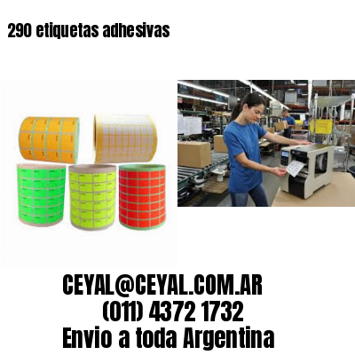 290 etiquetas adhesivas