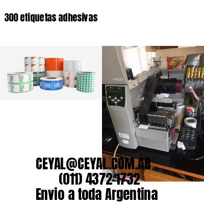 300 etiquetas adhesivas