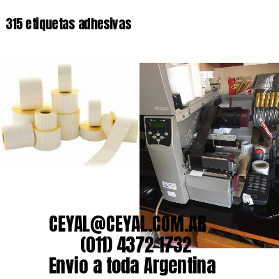 315 etiquetas adhesivas