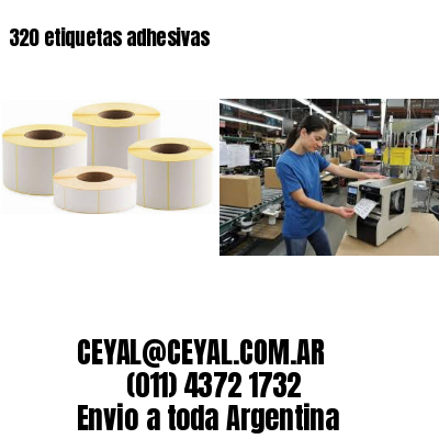 320 etiquetas adhesivas
