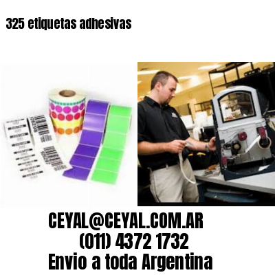 325 etiquetas adhesivas