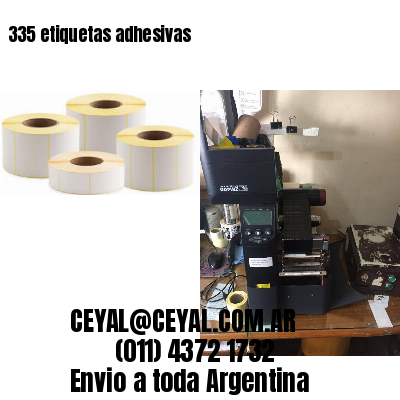 335 etiquetas adhesivas