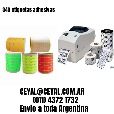 340 etiquetas adhesivas