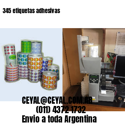 345 etiquetas adhesivas
