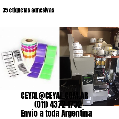35 etiquetas adhesivas