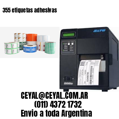 355 etiquetas adhesivas