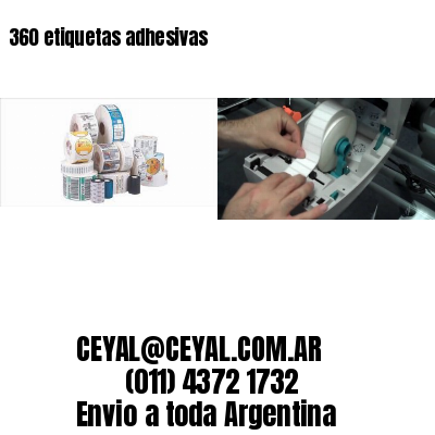 360 etiquetas adhesivas