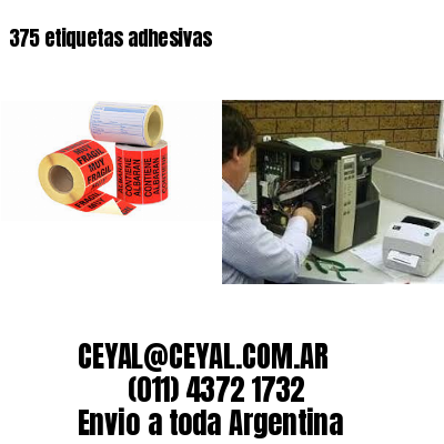 375 etiquetas adhesivas