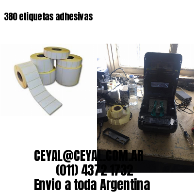 380 etiquetas adhesivas
