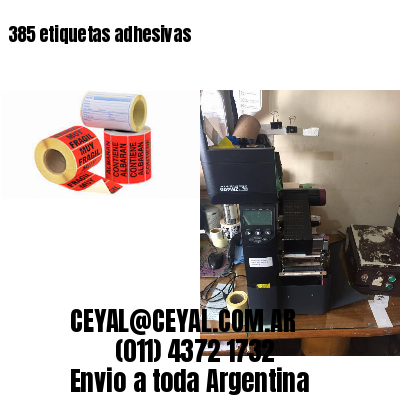385 etiquetas adhesivas