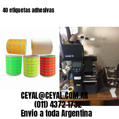 40 etiquetas adhesivas
