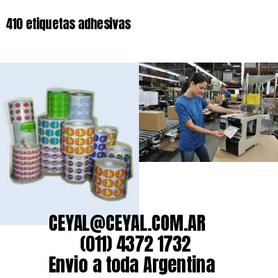 410 etiquetas adhesivas