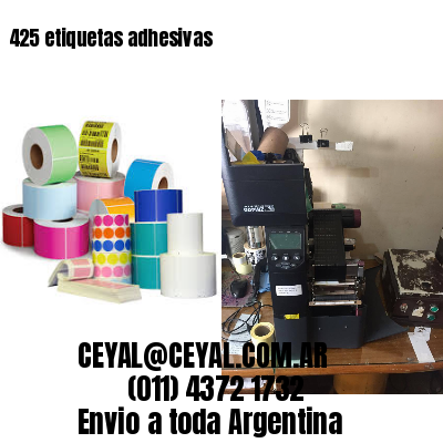 425 etiquetas adhesivas