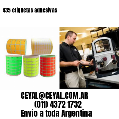 435 etiquetas adhesivas
