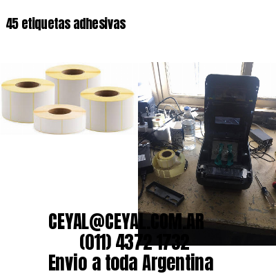45 etiquetas adhesivas