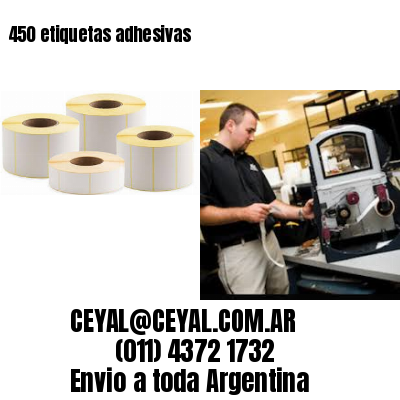 450 etiquetas adhesivas