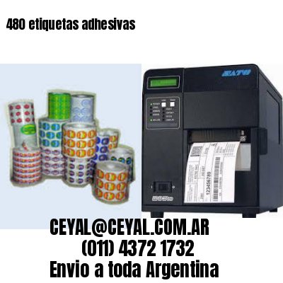 480 etiquetas adhesivas
