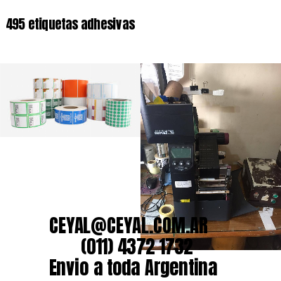 495 etiquetas adhesivas
