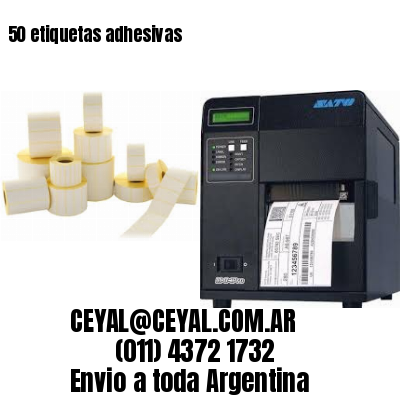 50 etiquetas adhesivas