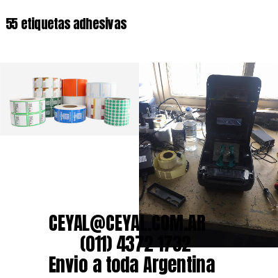 55 etiquetas adhesivas