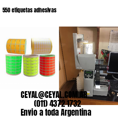 550 etiquetas adhesivas