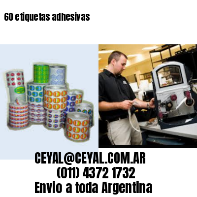 60 etiquetas adhesivas