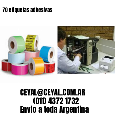 70 etiquetas adhesivas