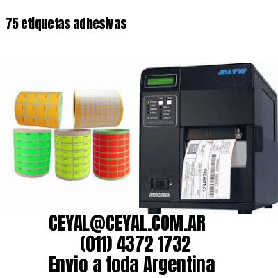 75 etiquetas adhesivas