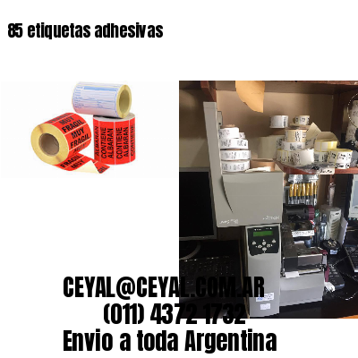 85 etiquetas adhesivas