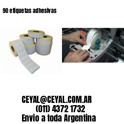 90 etiquetas adhesivas