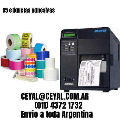 95 etiquetas adhesivas
