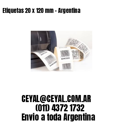 Etiquetas 20 x 120 mm – Argentina