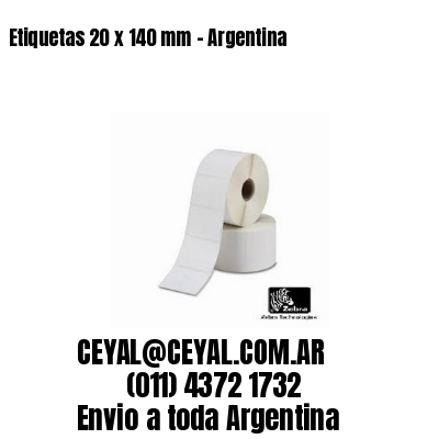 Etiquetas 20 x 140 mm – Argentina