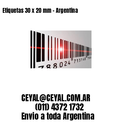 Etiquetas 30 x 20 mm – Argentina