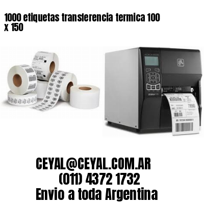 1000 etiquetas transferencia termica 100 x 150