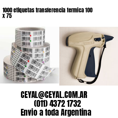 1000 etiquetas transferencia termica 100 x 75